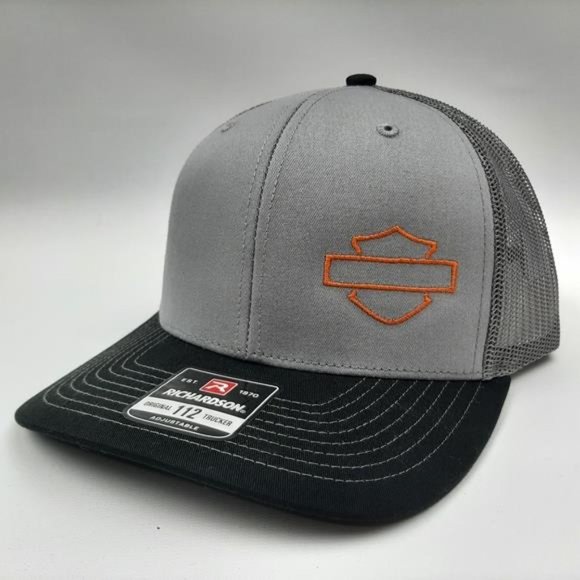 Harley-Davidson Bar & Shield Richardson 112 Trucker Mesh Snapback Cap Biker Hat main image 4